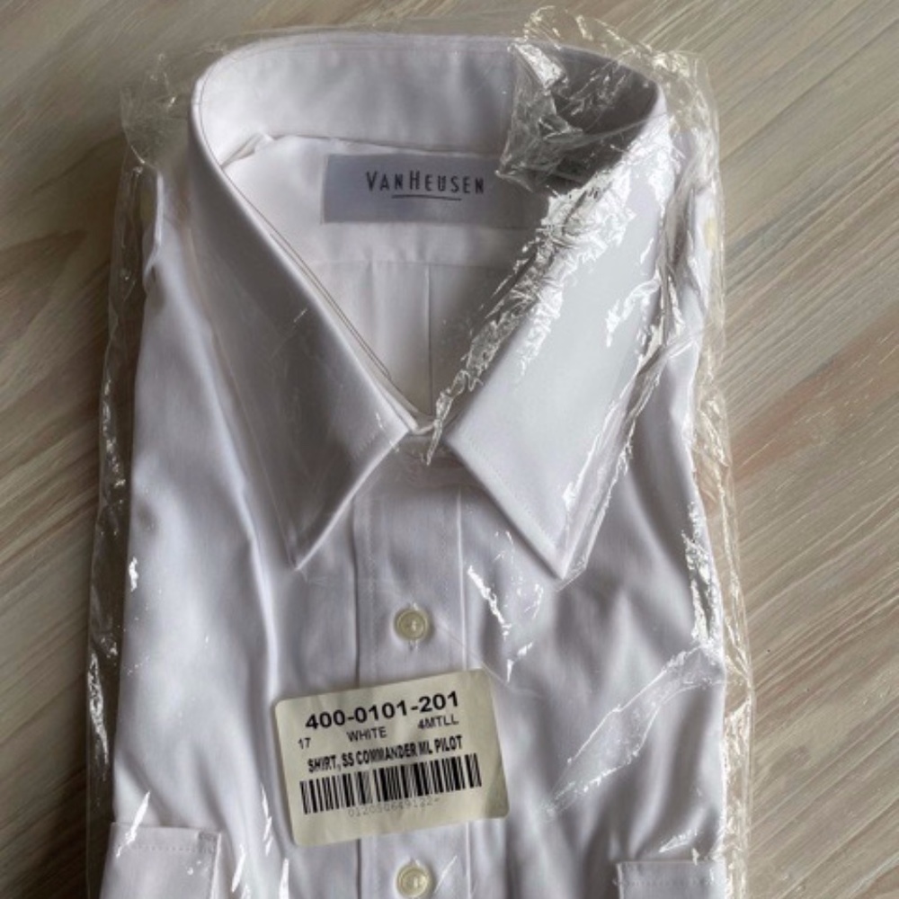 Men's Van Heusen Commander Pilot Shirt 17 TALL